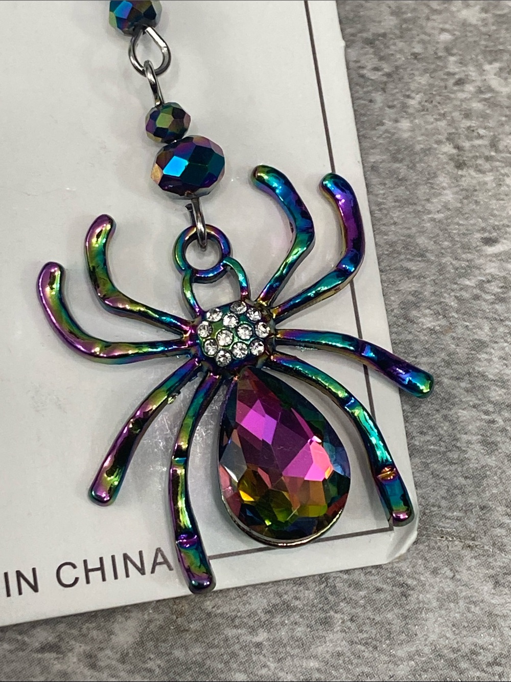 Halloween Spider Earrings New - Picture 2 of 3